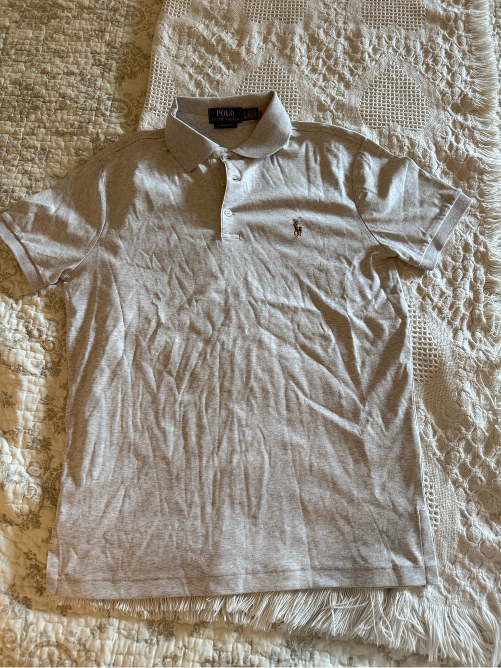 Polo by Ralph Lauren Light Gray Men's Polo Shirt